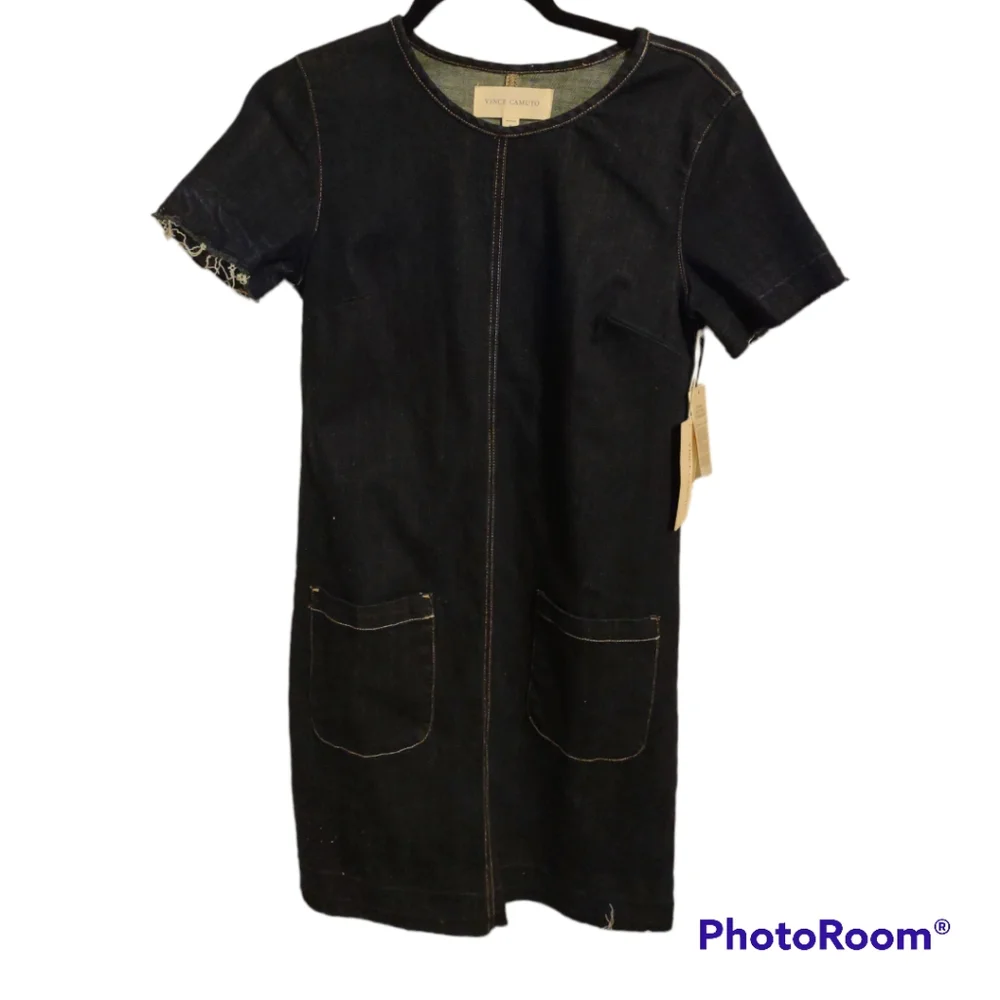 Vince Camuto Women's Release Hem Denim Dress - Picture 4 of 6